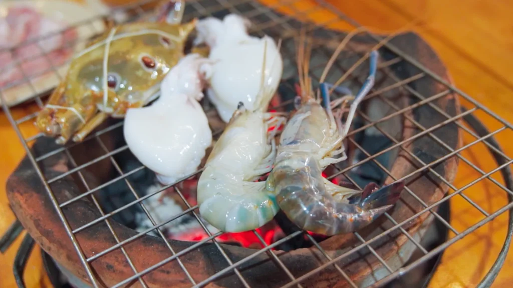 กุ้งและหมึก